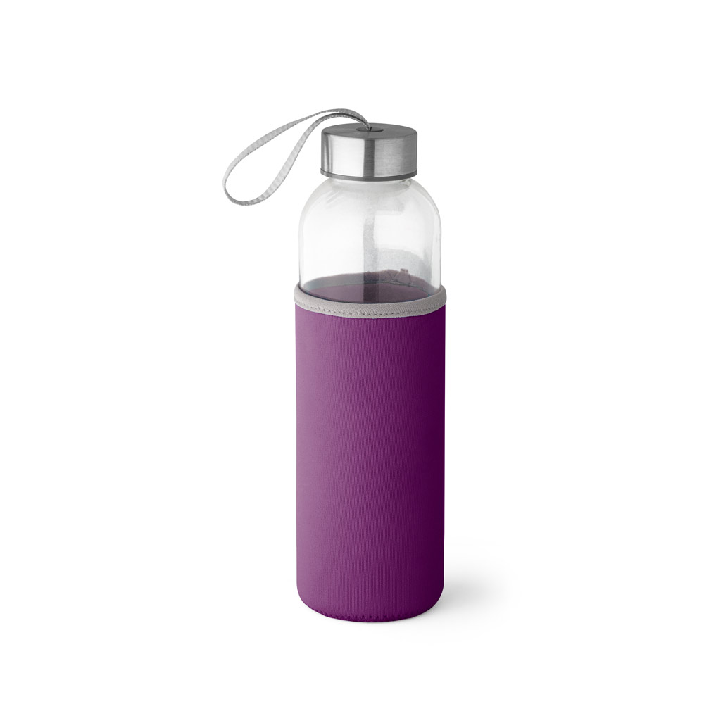 RAISE. Butelka sportowa ze szkła i stali nierdzewnej 520 ml - Purpurowa 94646_132