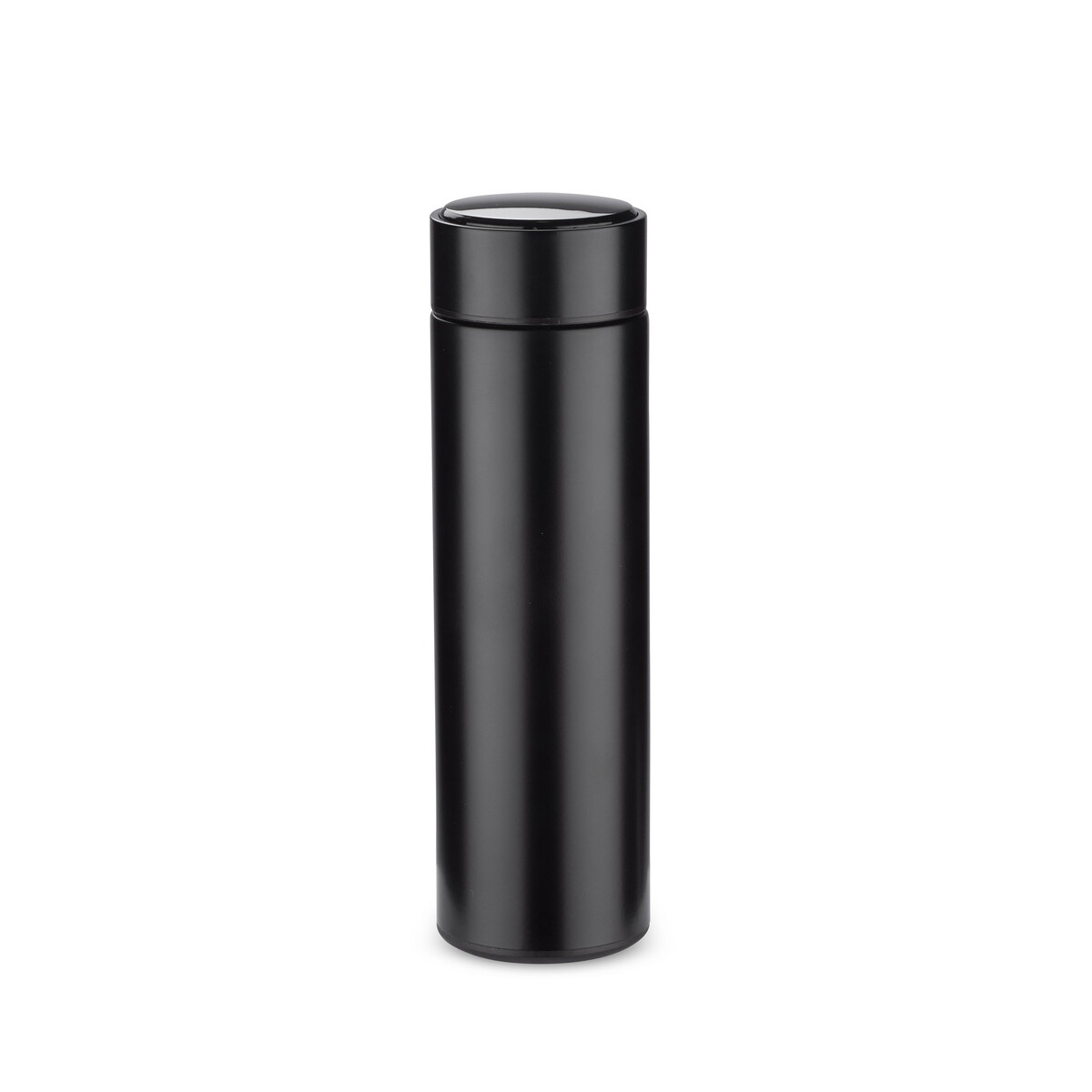 Butelka termiczna z termometrem LEDIKT 440 ml - czarna 16237-02