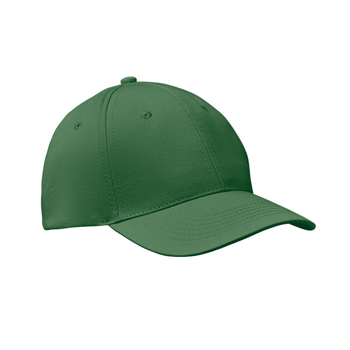 Czapka baseballowa 6 paneli BASIE - ciemnozielona mo8834-60