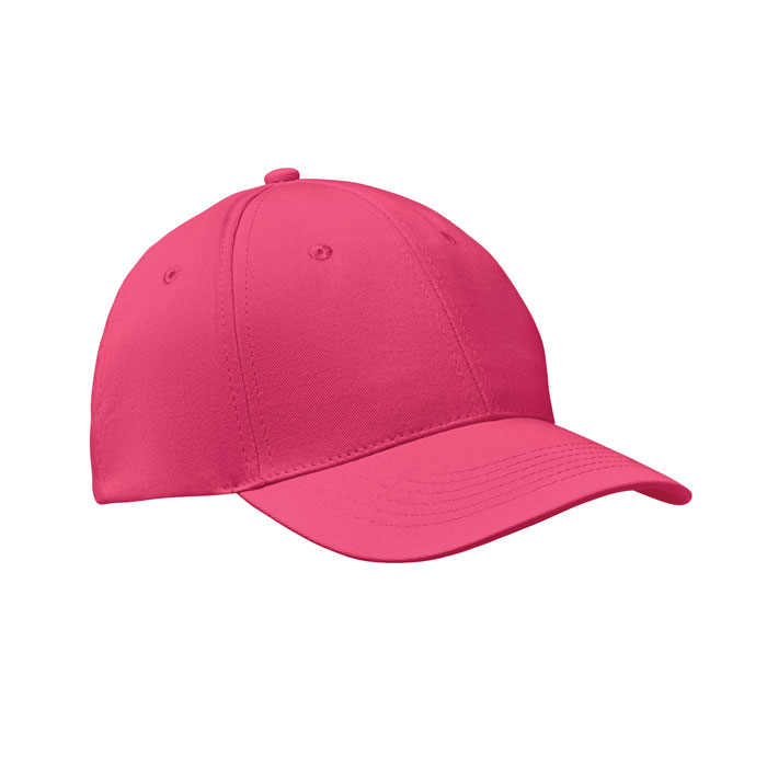 Czapka baseballowa 6 paneli BASIE - fuksjowa mo8834-38