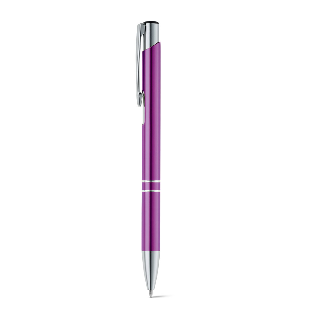BETA. Aluminiowy długopis z klipsem - purpurowy 91311_132