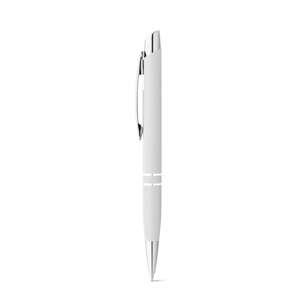 MARIETA SOFT. Aluminiowy długopis z klipsem - Biały 81189_106