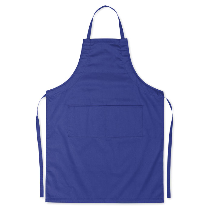 Fartuch kuchenny regulowany FITTED KITAB - niebieski mo8441-04
