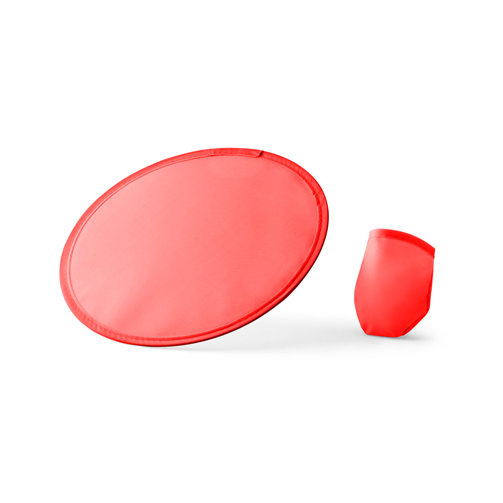 JURUA. Składane frisbee wykonane z materiału 190T - czerwone 98458_105