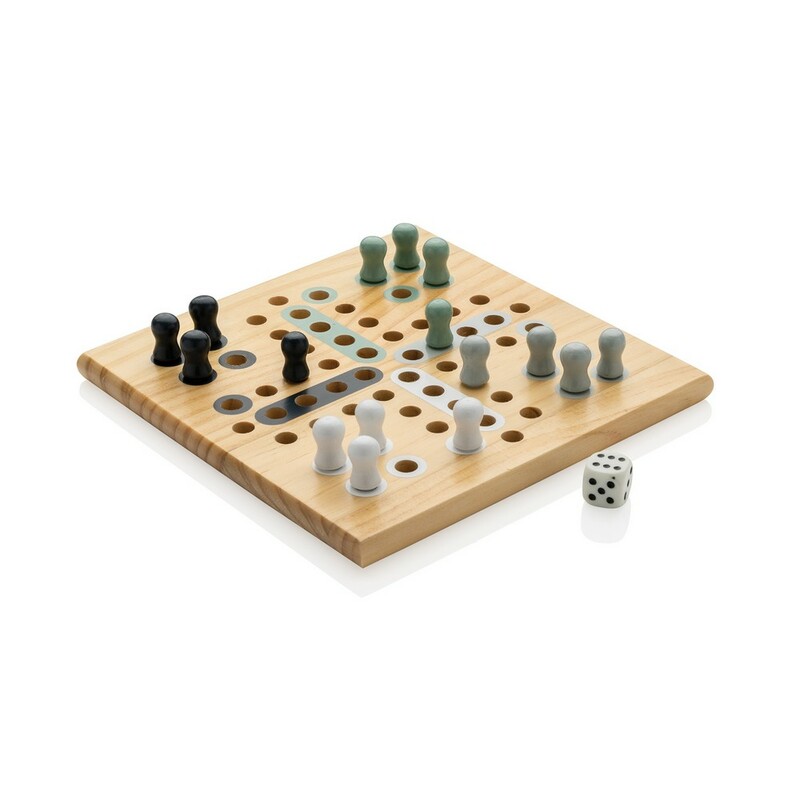 Gra planszowa "Chińczyk" Ludo - brązowa P940.279__B_1