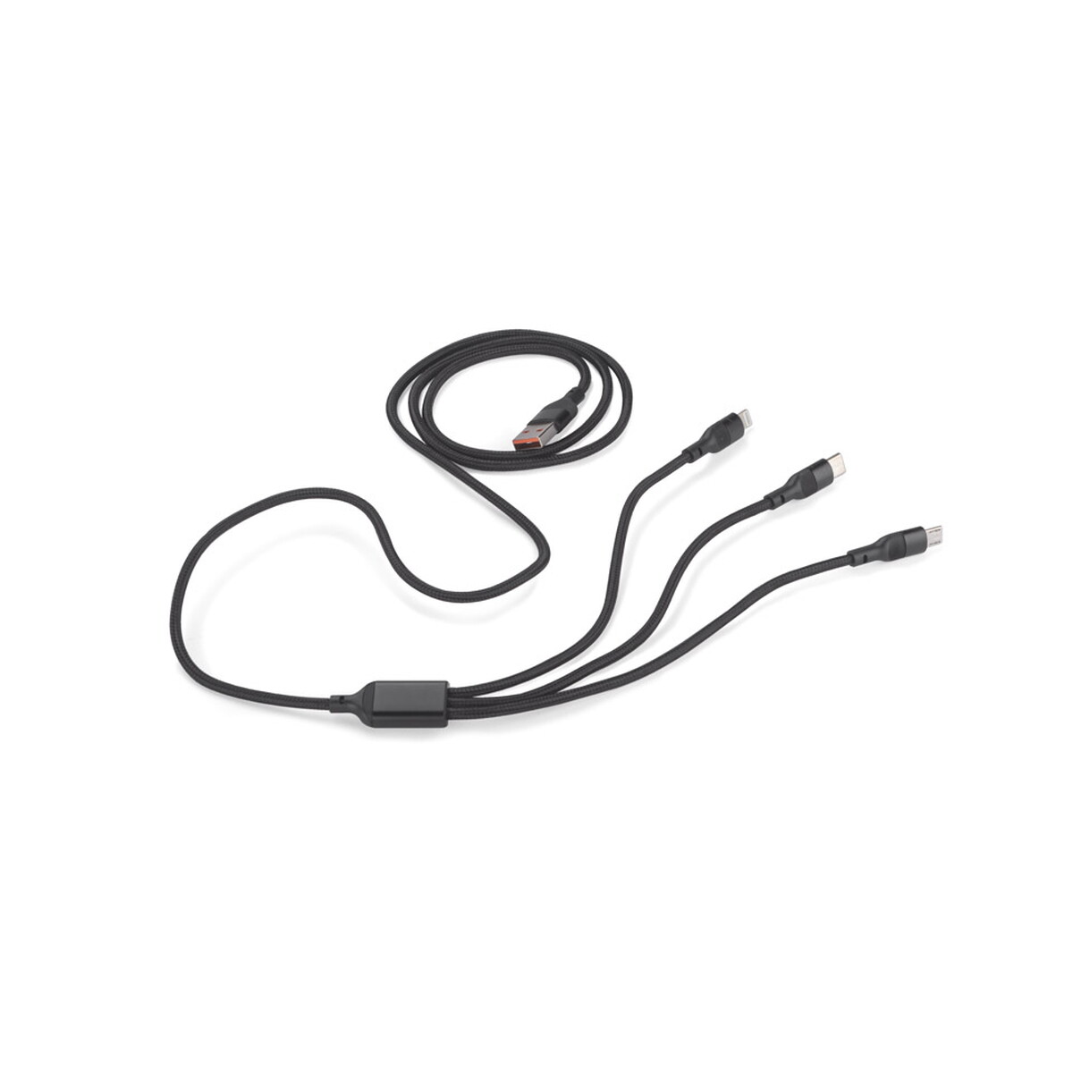 Kabel USB 3 w 1 FAST - czarny 09156-02