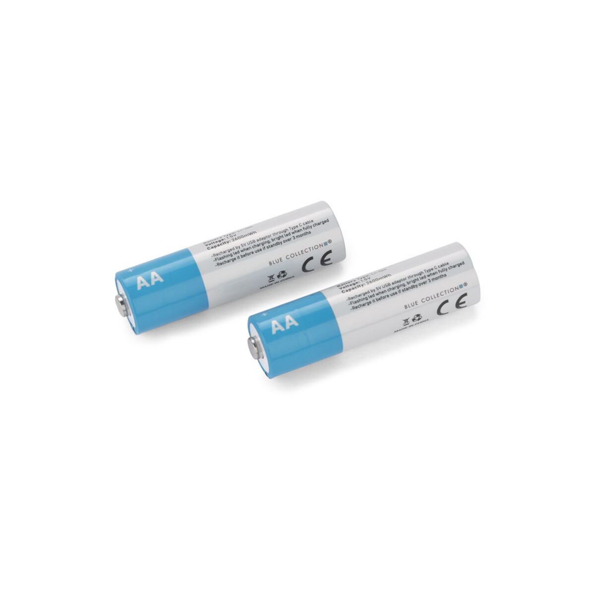 Zestaw akumulatorków AA 1600 mAh - przezroczyste 09125