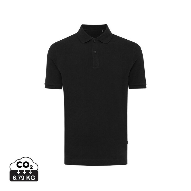 Koszulka polo z bawełny z recyklingu Iqoniq Yosemite - czarna T9200.001.XXL_S_0