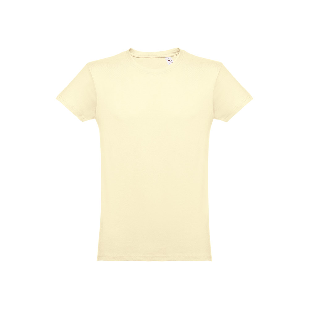 THC LUANDA. T-shirt męski z bawełny rurkowej - Pastelowy żółty 30102_158
