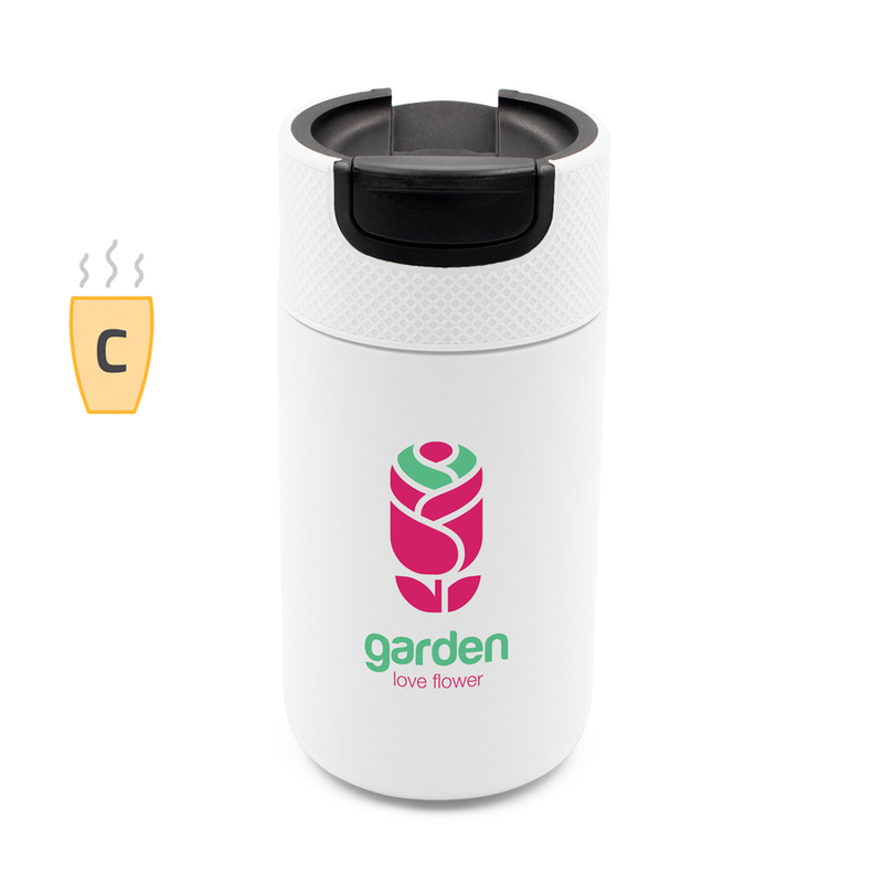 Kubek termiczny 400 ml | Raylee - biały V1167-02_AAA00