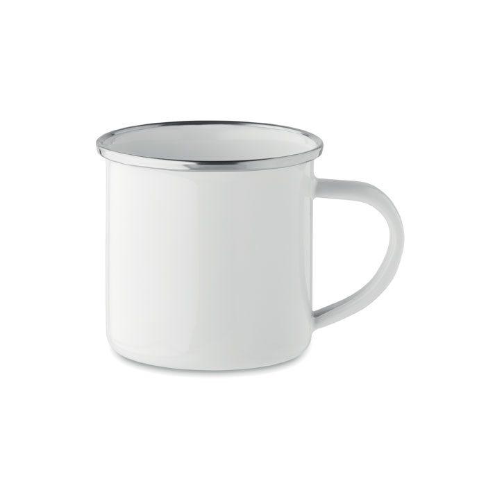 Emaliowany kubek sublimacyjny PLATEADO S - biały mo2202-06