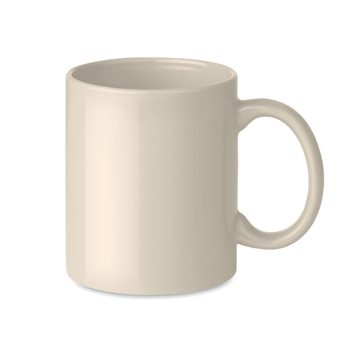 Kolorowy kubek ceramiczny DUBLIN TONE - beżowy mo6208-13