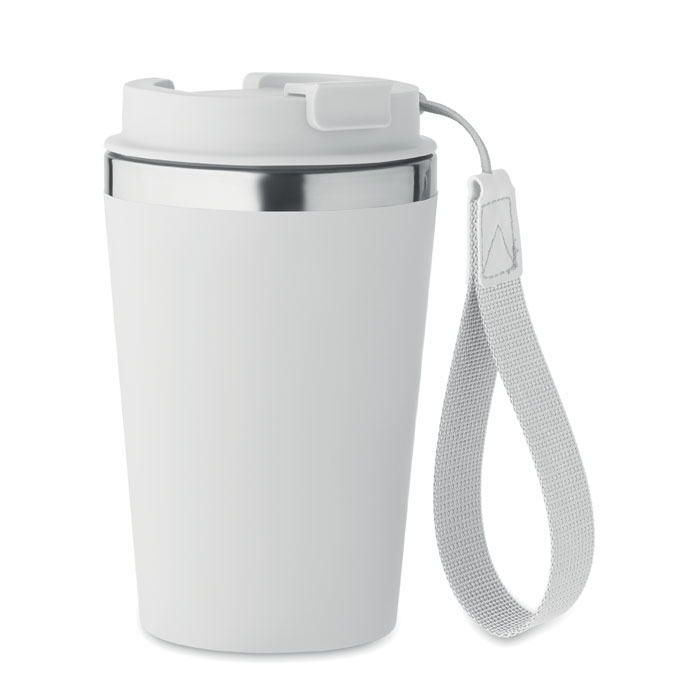 Kubek dwuścienny 350 ml TOPAZ - biały mo2317-06