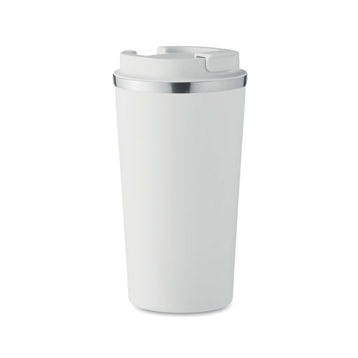 Kubek, podwójne ścianki 510 ml BRACE + - biały mo6579-06