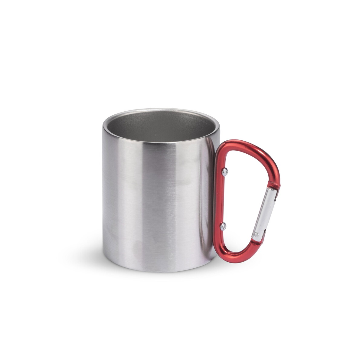 Kubek z karabińczykiem CAMPIC 200 ml - czerwony 16400-04