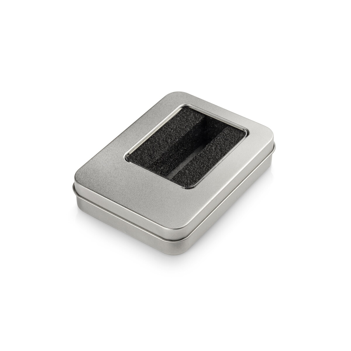 Puszka duża z wkładem na większą pamięć USB - srebrna 44508