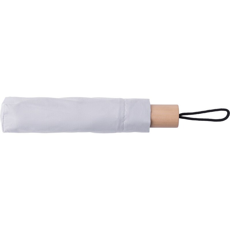 Parasol manualny RPET, składany - biały V1605-02_AAA01