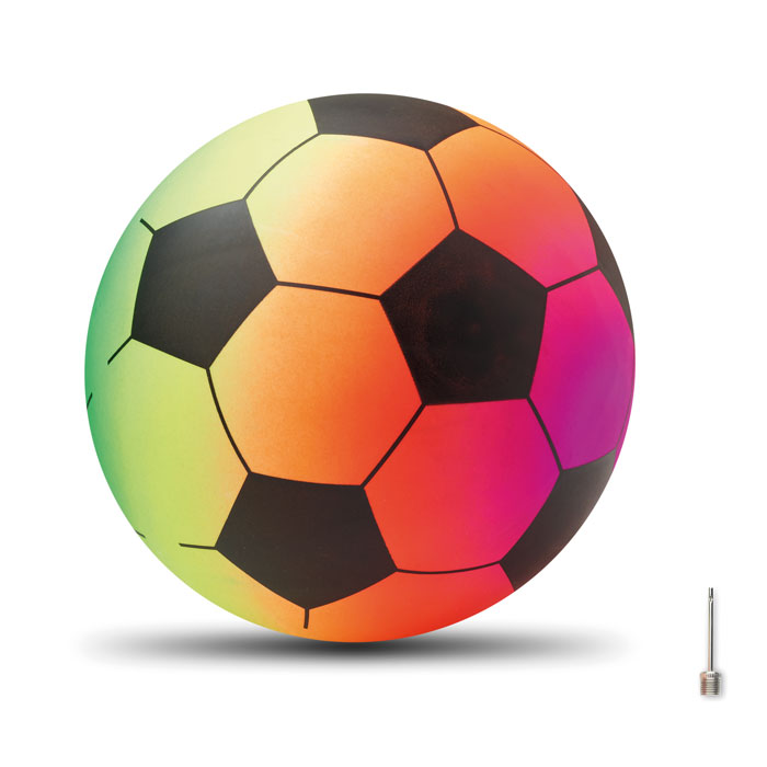 Dmuchana piłka plażowa z PVC RAINBALL - wielokolorowa mo2558-99