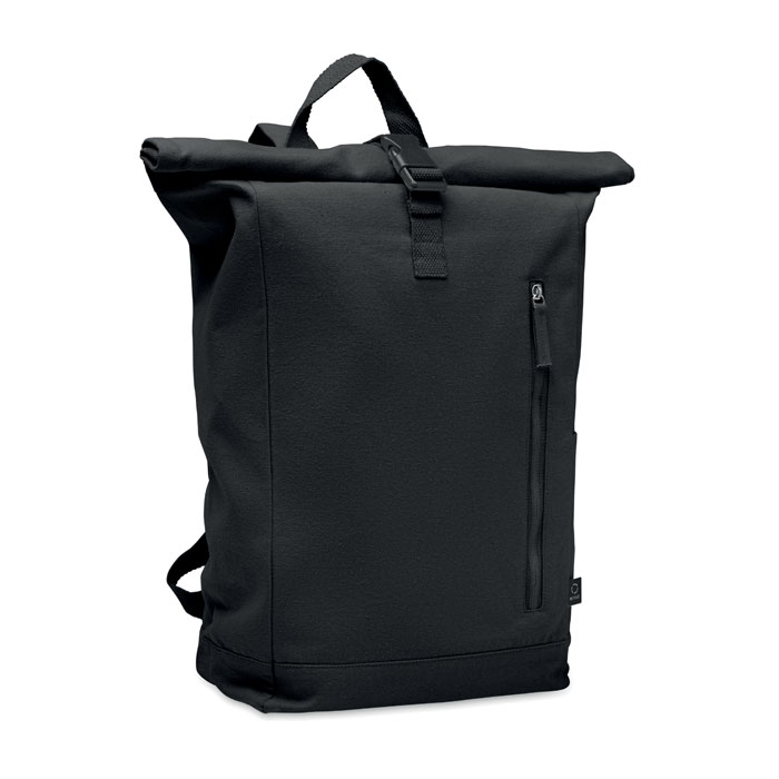 Plecak typu rolltop 390 gr/m² KAMET - czarny mo2552-03