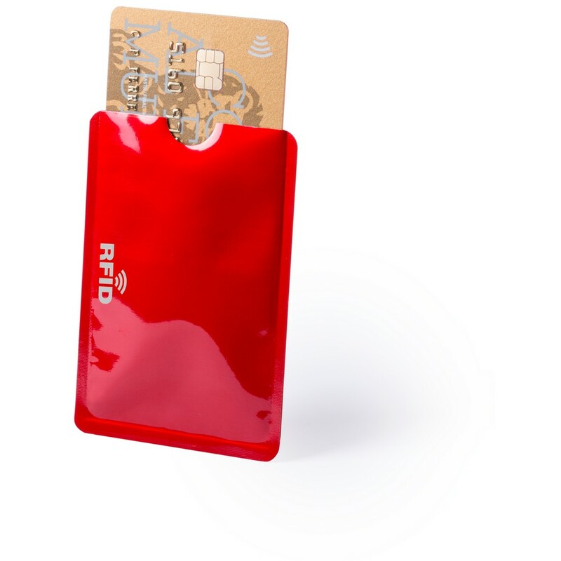 Etui na kartę kredytową, ochrona RFID - czerwone V0486-05_AAA01