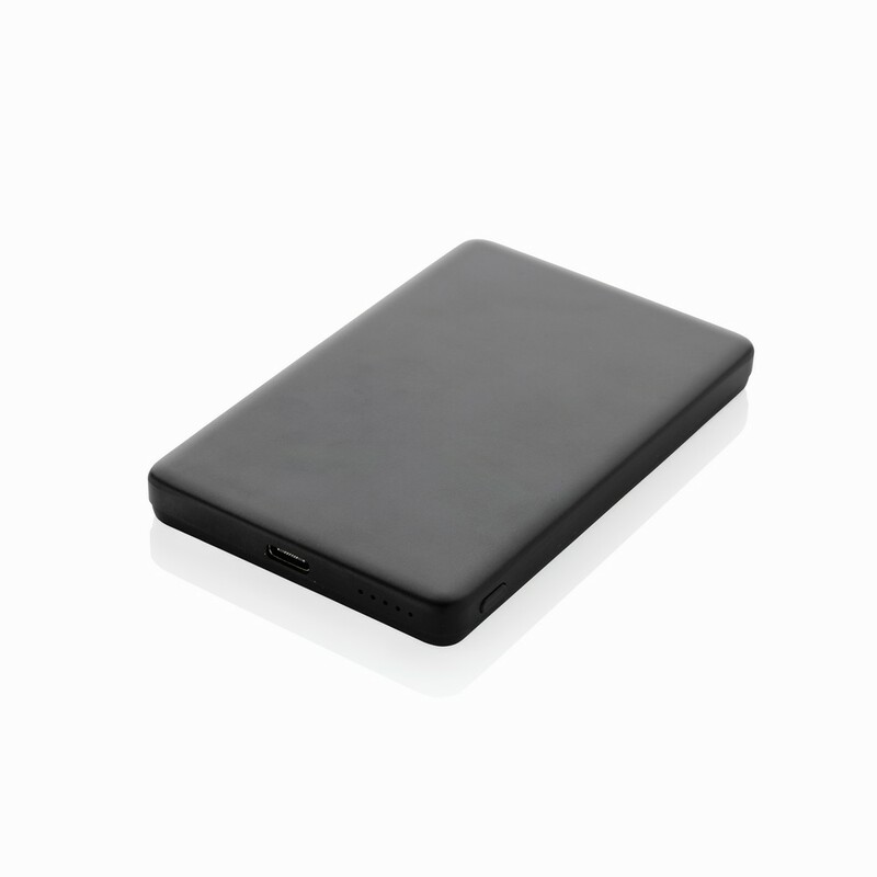 Power bank 5000 mAh, ładowarka bezprzewodowa 5W Orion - czarna P322.6001__B_1