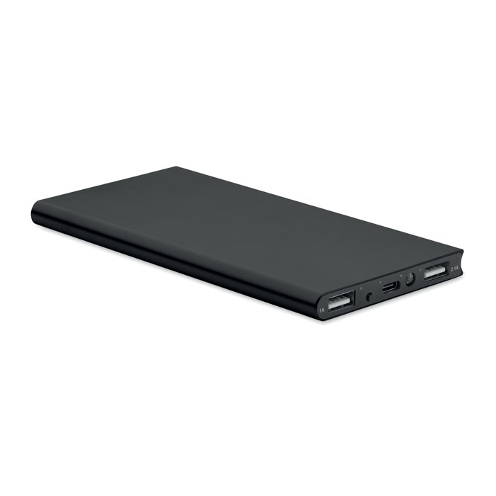 Power bank 8000 mAh POWERFLAT8C - czarny mo2340-03