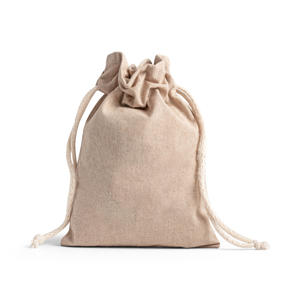 GIBRALTAR. Torebka prezentowa z bawełny z recyklingu (70%), poliestru (30% rPET) (140 g/m²) - Naturalna 92076_160