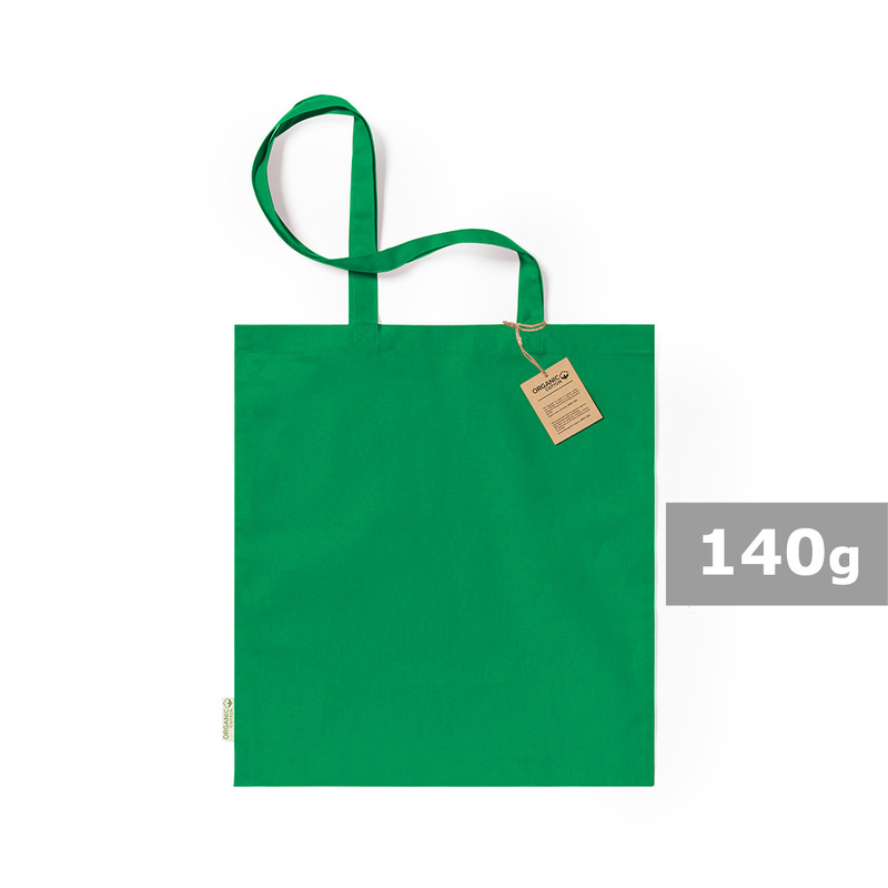 Torba z bawełny organicznej na zakupy - zielona V8269-06_AAA00