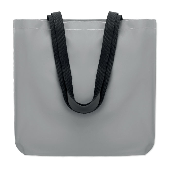 Odblaskowa torba na zakupy VISI TOTE - srebrna mat mo6302-16
