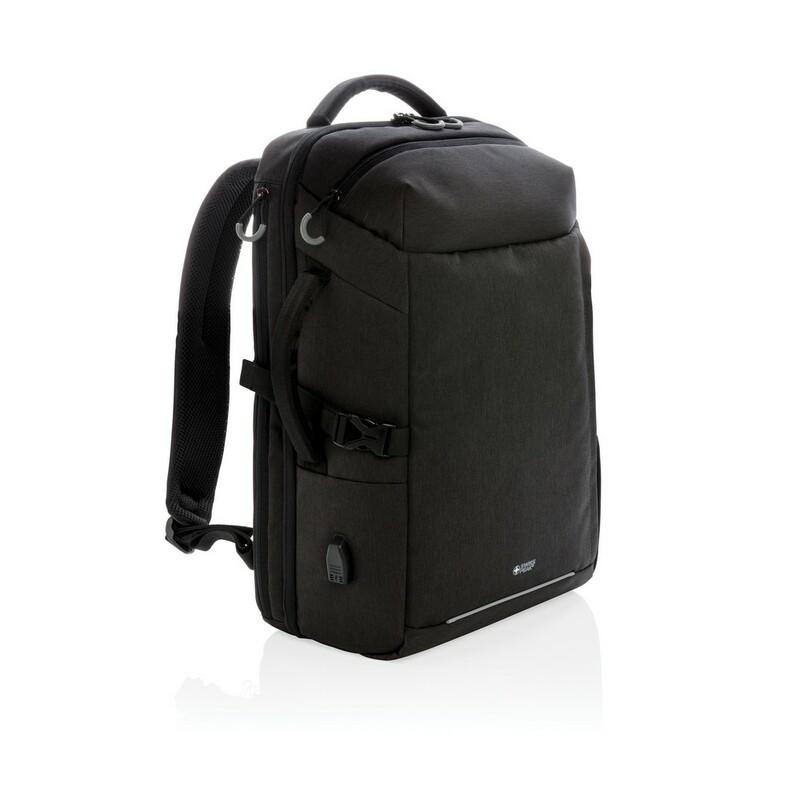 Torba sportowa, podróżna Swiss Peak AWARE™ RPET - czarna P763.141__B_1