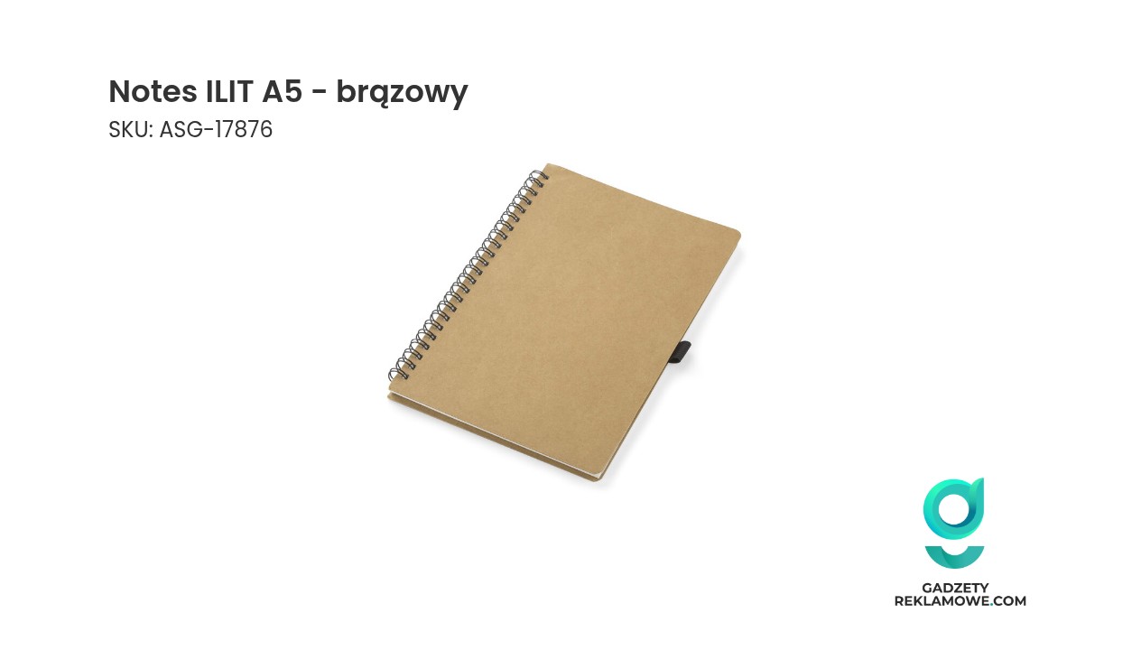 Brązowy notes ILIT w formacie A5