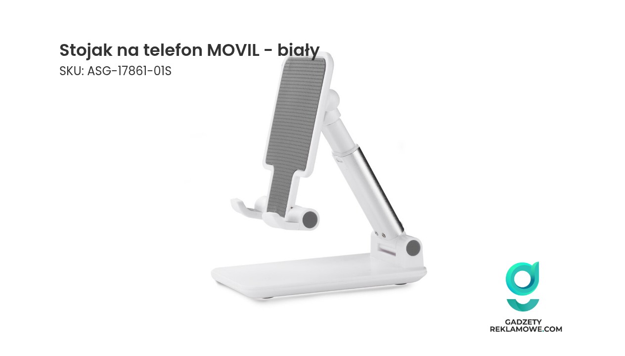 Biały stojak na telefon MOVIL