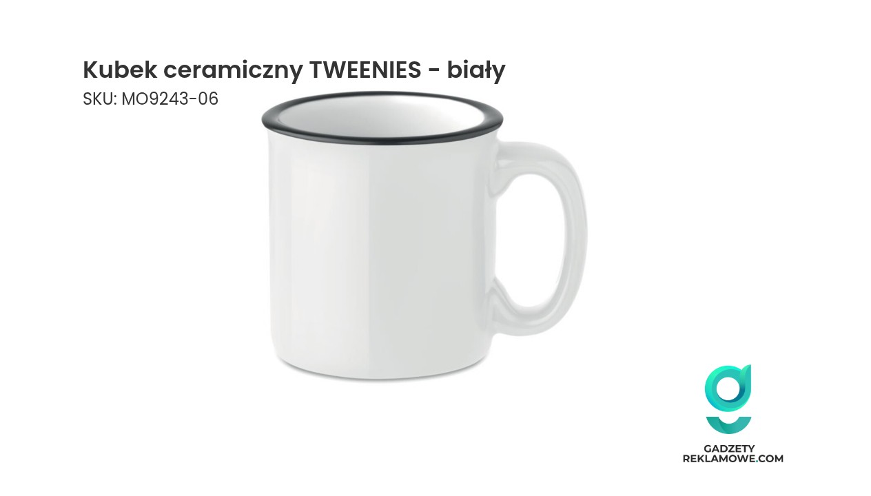 Biały kubek ceramiczny z serii TWEENIES