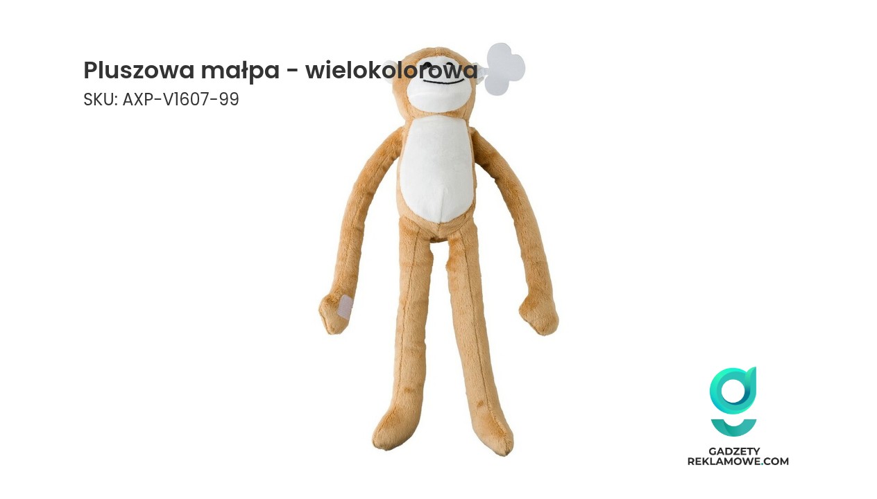 Pluszowa małpa w różnych kolorach