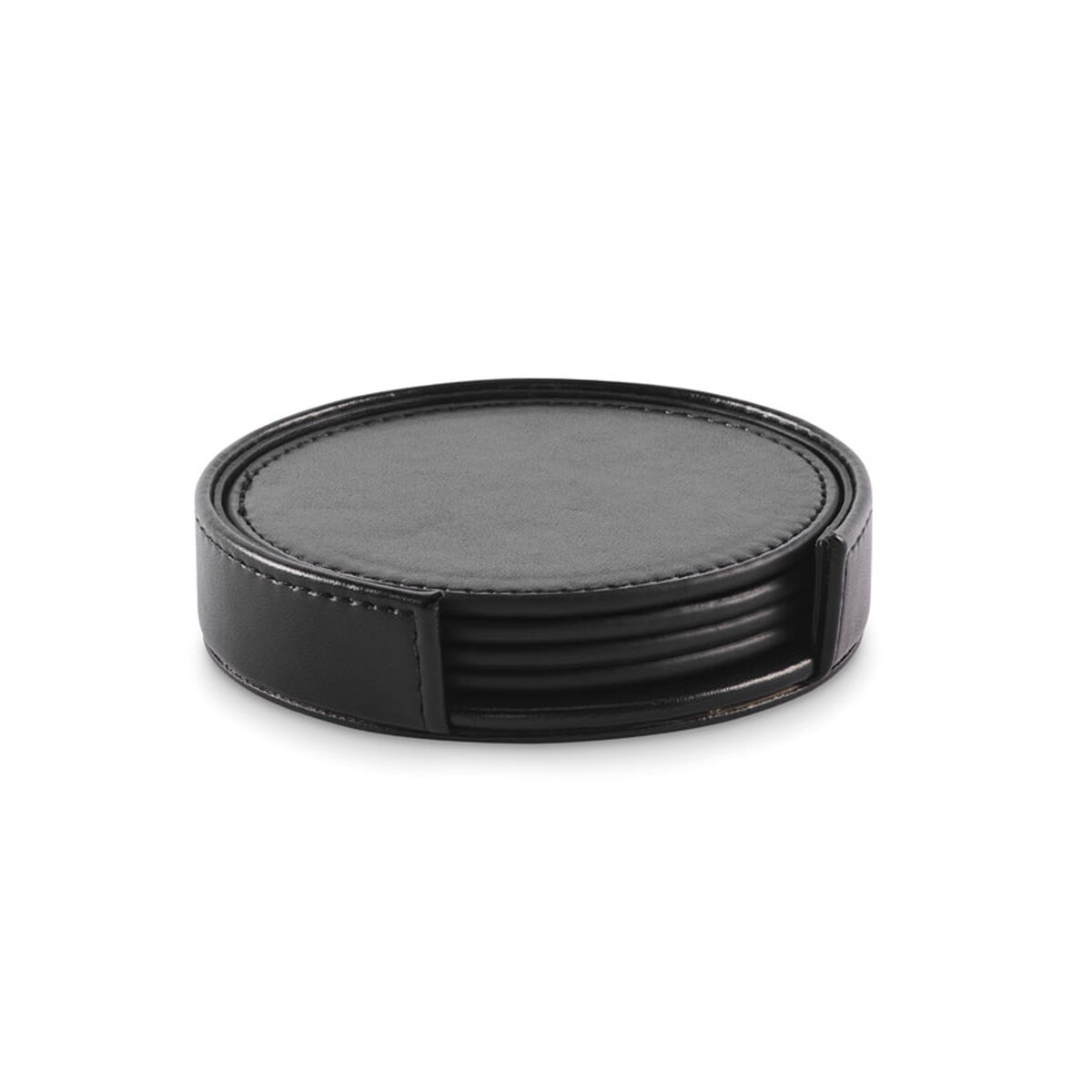 Zestaw 4 podkładek PU POSA SET - czarne mo2615-03