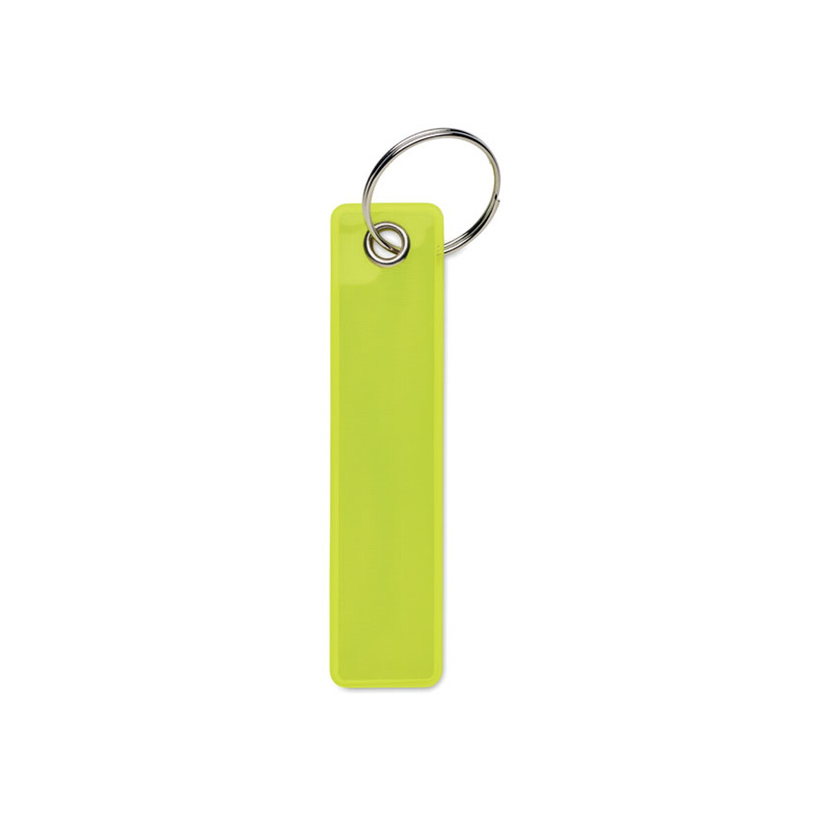 Odblaskowy brelok PVC KEYFLECT - fluorescencyjny żółty mo2626-70