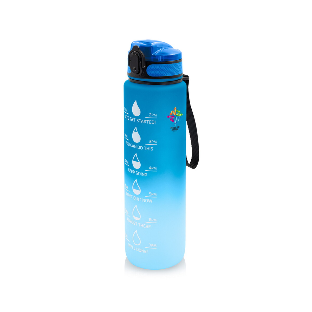 Butelka motywacyjna 1000 ml Air Gifts | Kayleigh - granatowa V2144-04_ILG01