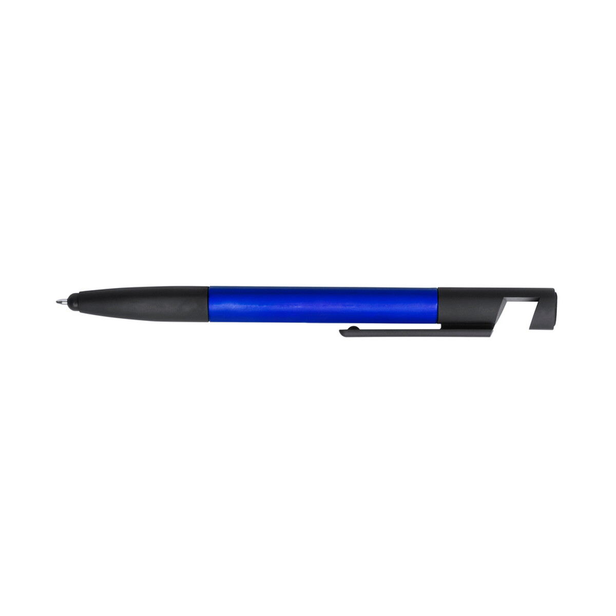 Długopis wielofunkcyjny, czyścik do ekranu, linijka, stojak na telefon, touch pen, śrubokręty - granatowy V1849-04_AAA02