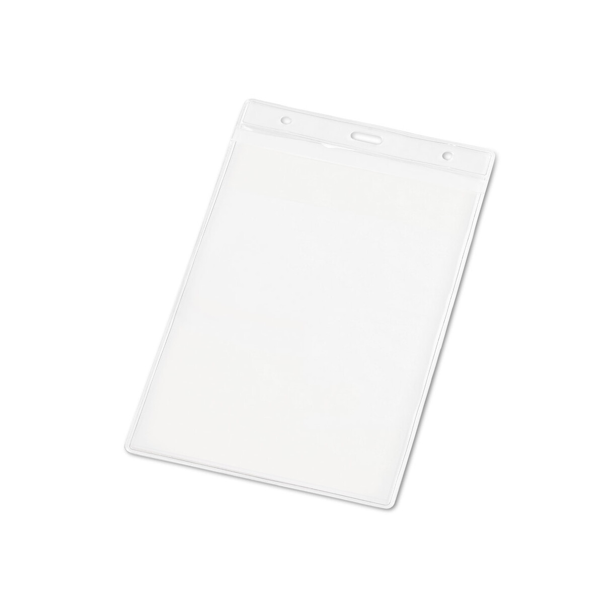WHITMAN. Pionowe etui na identyfikator wykonane z PVC - transparentne 93359_110