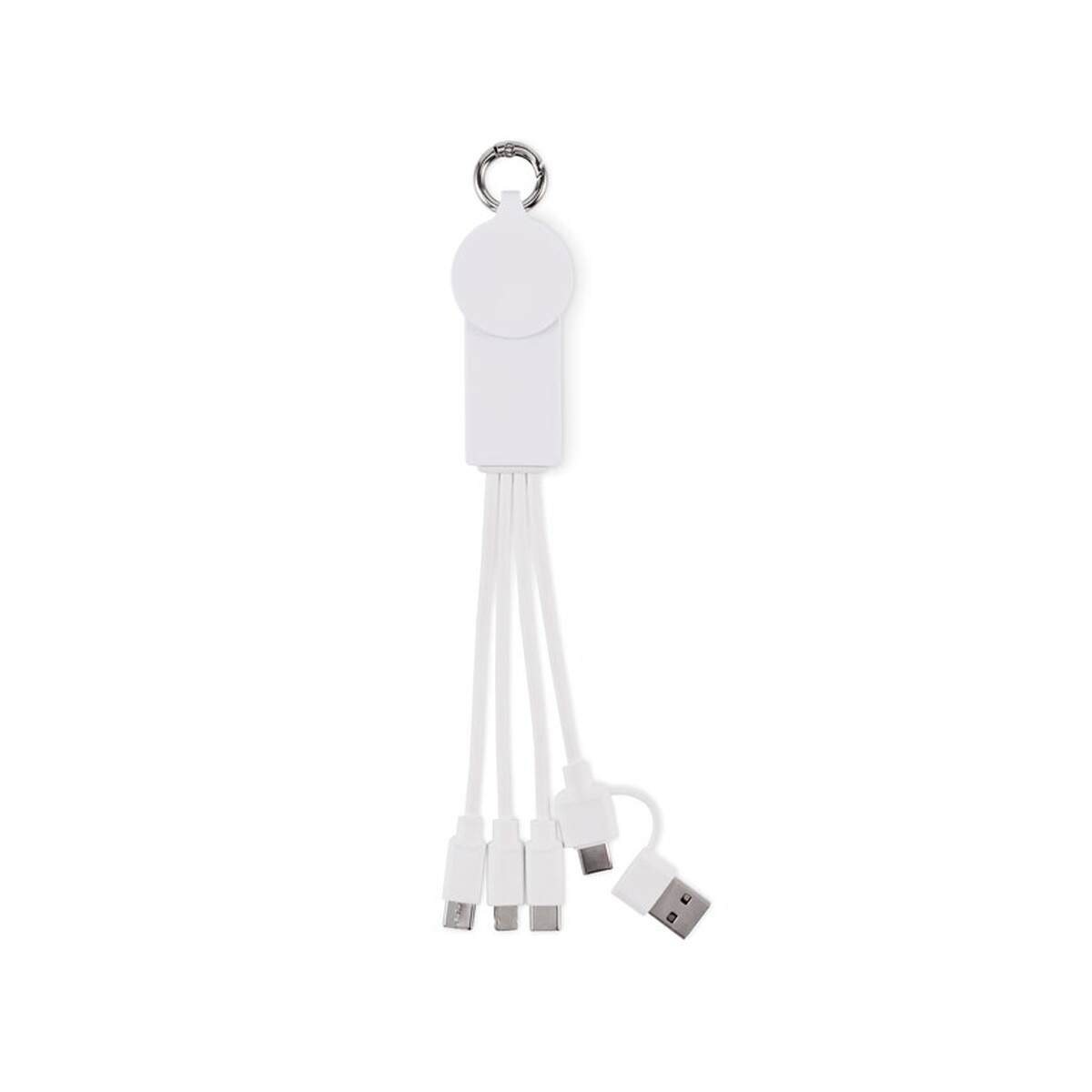 Kabel do ładowania 2 w 1 typ C ICAB - biały mo2722-06