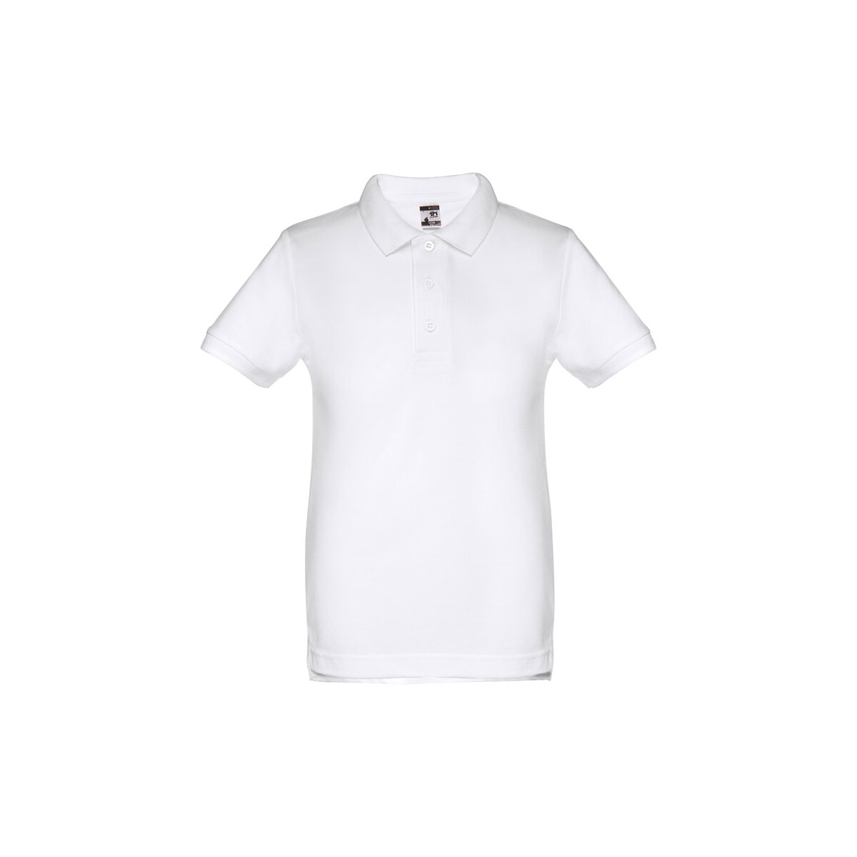 THC ADAM KIDS WH II. Koszulka polo z krótkim rękawem dla dzieci (unisex). Kolor biały - Biała 11184_106-a