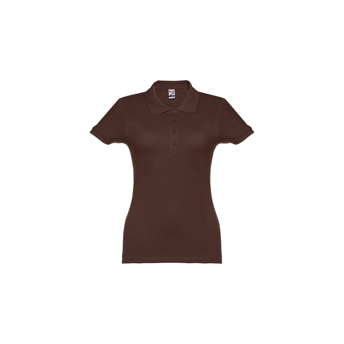 THC EVE II. Damski polo t-shirt - Ciemny brązowy 11169_121-a