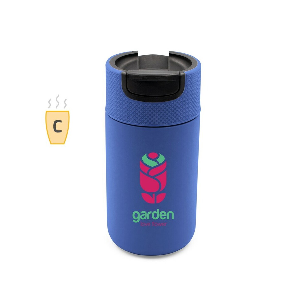 Kubek termiczny 400 ml | Raylee - niebieski V1167-11_AAA00