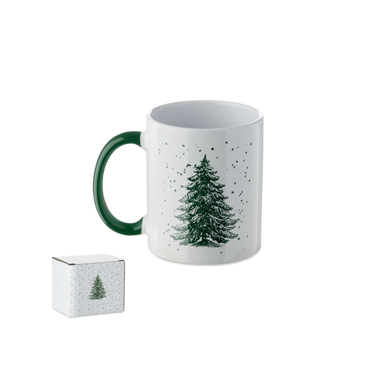 Ceramiczny kubek 300ml FESTIMUG - zielony cx1571-09