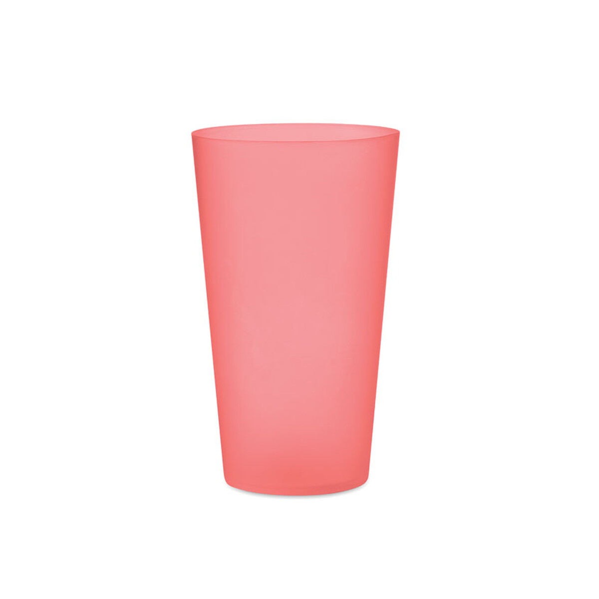 Kubek eventowy 500 ml FESTA LARGE - przezroczysty czerwony mo9907-25