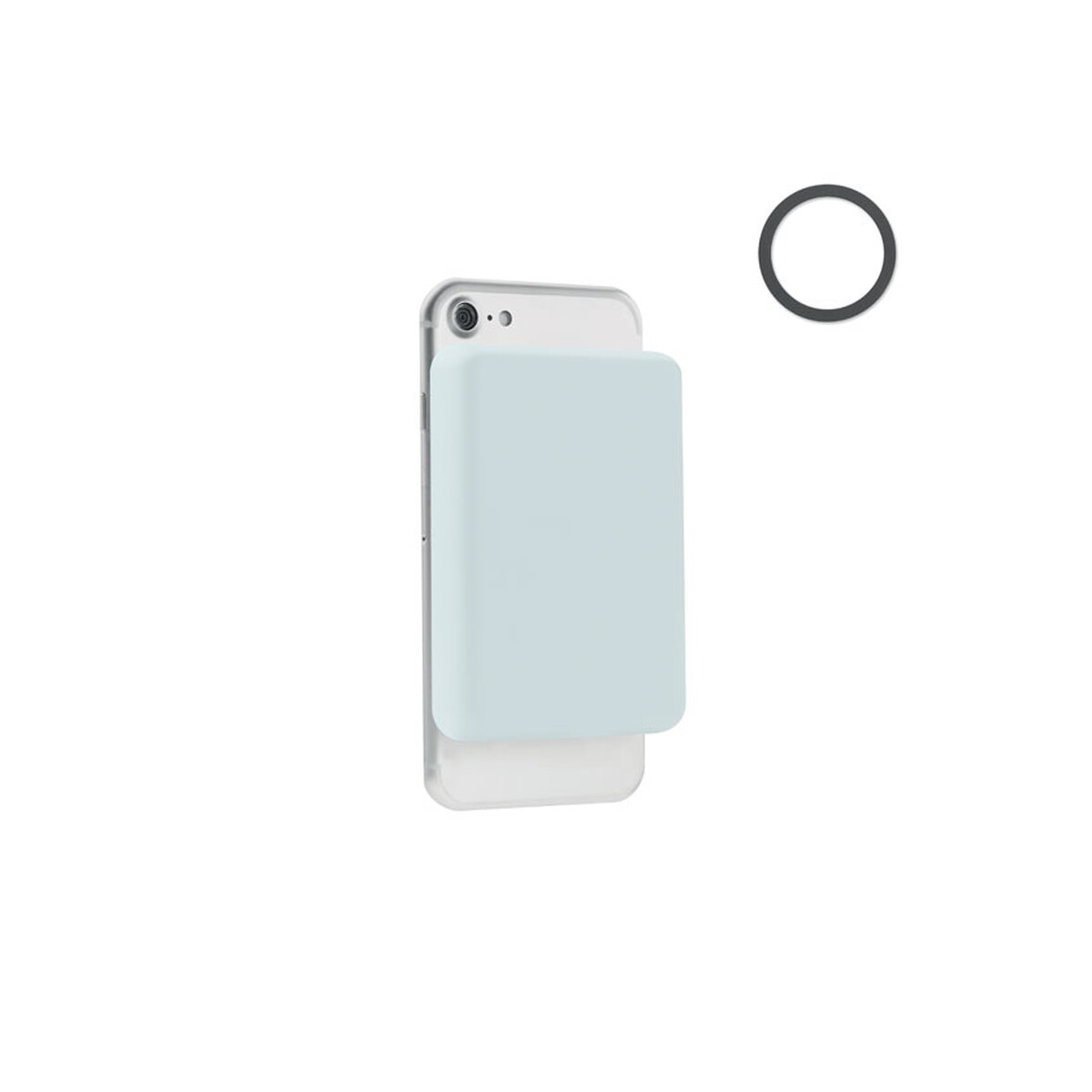 Ładowarka magnetyczna 15W DOUBLETIC - baby blue mo6874-66