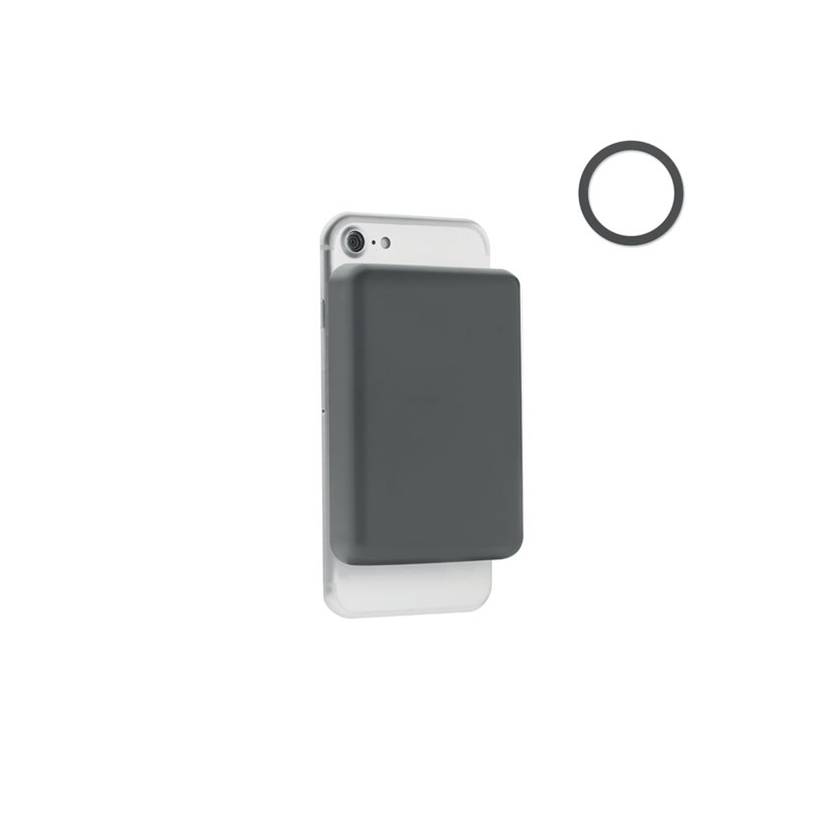 Ładowarka magnetyczna 15W DOUBLETIC - kamiennoszara mo6874-15