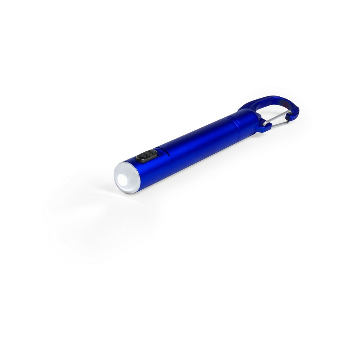 Latarka 1 LED, długopis i karabińczyk - niebieskie V8735-11_AAA01