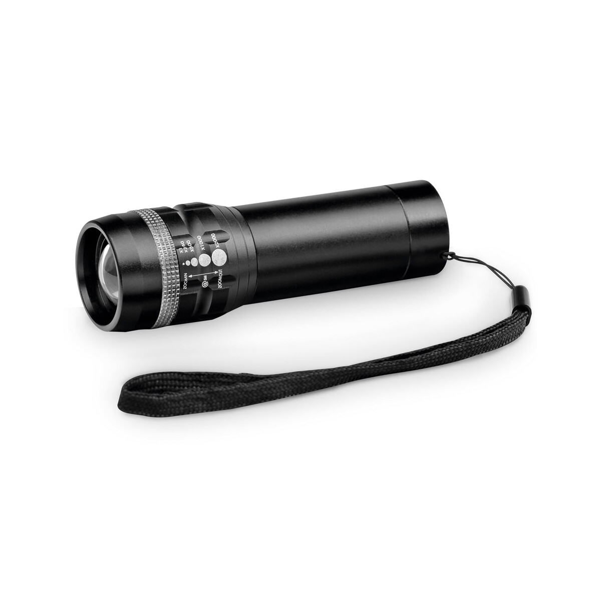 ZOOMIN. Aluminiowa latarka z funkcją zoomu z 3 trybami świecenia - Czarna 94758_103