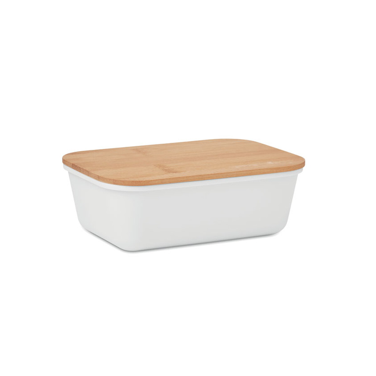 Lunchbox z bambusową pokrywką THURSDAY - biały mo6240-06